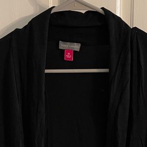 Vince Camuto Black open front cardigan